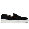 Shop Mallet Bentham Loafer Black Suede