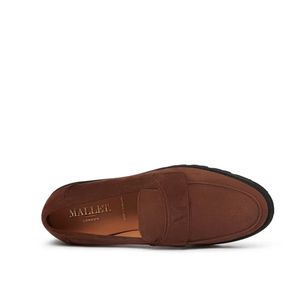 Discount Mallet Broadgate Loafer Mocha Suede