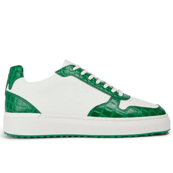 Clearance Mallet Hoxton 2.0 White Croc Green