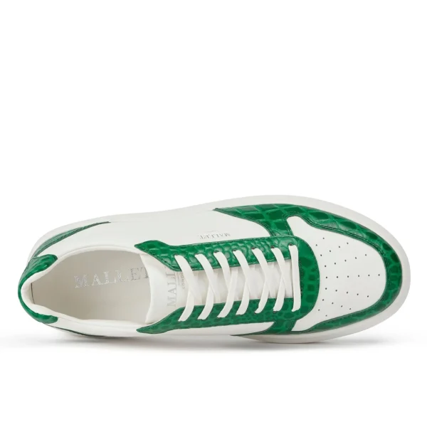 Clearance Mallet Hoxton 2.0 White Croc Green