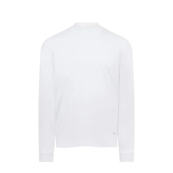 New Mallet Long Sleeve Interlock Tee White Organic