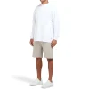 New Mallet Long Sleeve Interlock Tee White Organic