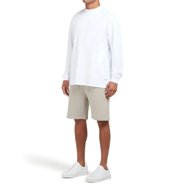 New Mallet Long Sleeve Interlock Tee White Organic