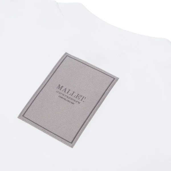 New Mallet Long Sleeve Interlock Tee White Organic