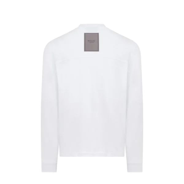 New Mallet Long Sleeve Interlock Tee White Organic