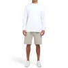 New Mallet Long Sleeve Interlock Tee White Organic