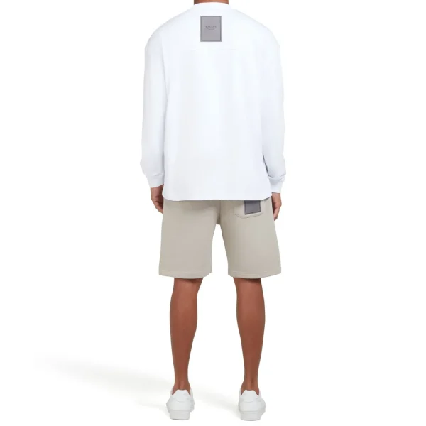 New Mallet Long Sleeve Interlock Tee White Organic