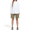 New Mallet Long Sleeve Interlock Tee White Organic