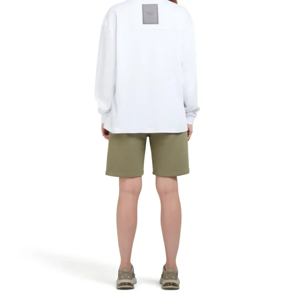 New Mallet Long Sleeve Interlock Tee White Organic