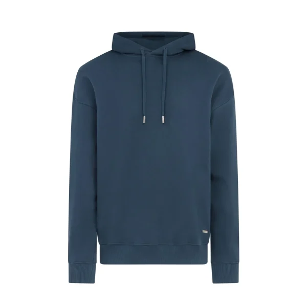 Fashion Mallet Loopback Hoodie Navy Organic