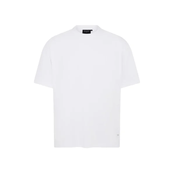 mallet_short_sleeve_inter_0.webp Outlet Mallet Short Sleeve Interlock Tee White Organic